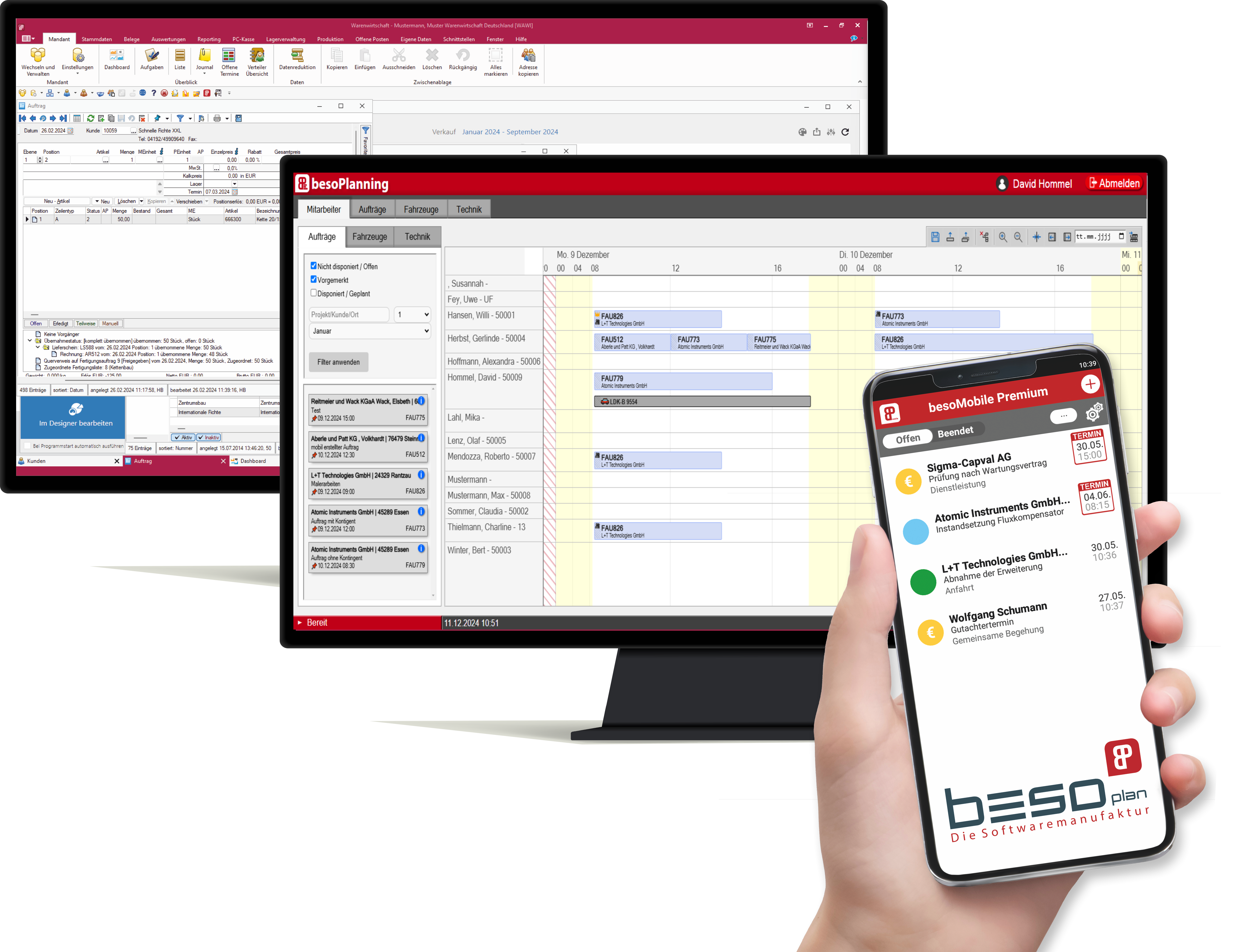 Mobile Rechnungen und Lieferscheine